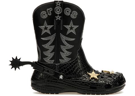 cowboy crocs|Crocs Classic Cowboy Boot Black Mens